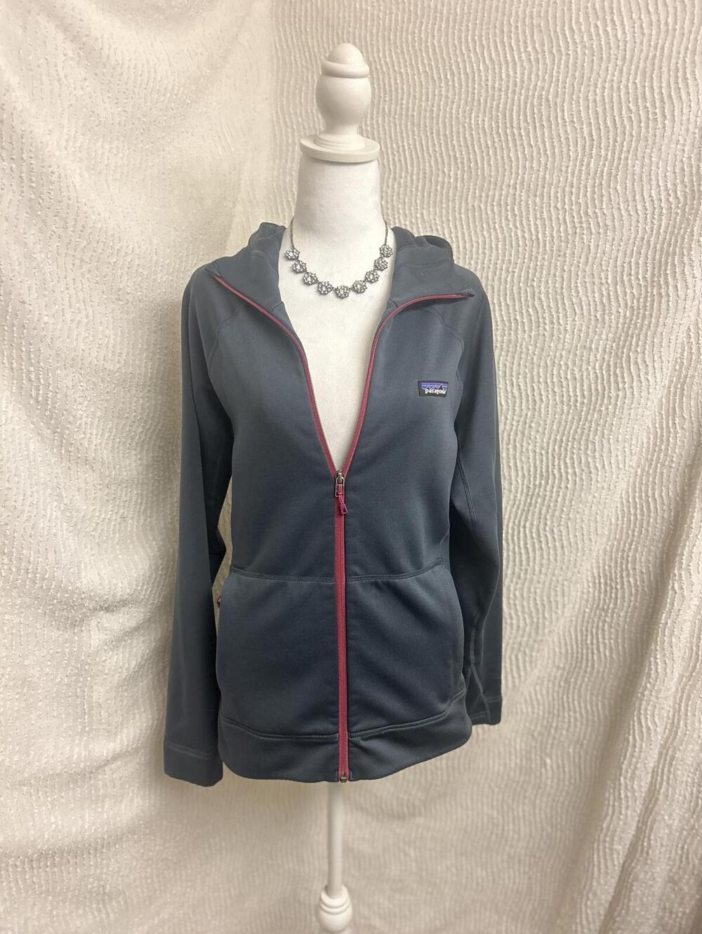 Patagonia Women’s Crosstrek Hoody Large Gray Fleece Jacket Polartec Stretch